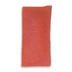 Bertioli By Thyme Orange Rust Linen Napkin