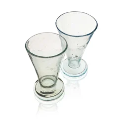 La Maison Dar Dar Drinkware Recycled Soda Glass In Clear