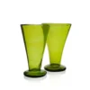 La Maison Dar Dar Recycled Soda Glass In Olive Green Drinkware
