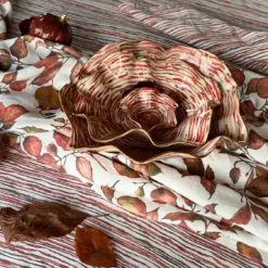 Deborah Brett Hand Painted Ceramic Red Pumpkin Ceramics