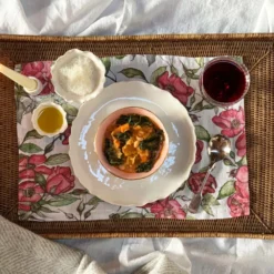 Bertioli By Thyme Table Linens Rosa Rugosa Linen Placemat