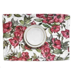 Bertioli By Thyme Table Linens Rosa Rugosa Linen Placemat