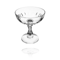 WA Antiques Oval Dot Antique Champagne Coupe Drinkware