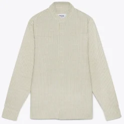 Wax London Watchet Shirt - Natural Stripe Menswear