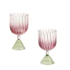 Serena Confalonieri Pair Of Calypso Water/Wine Glasses