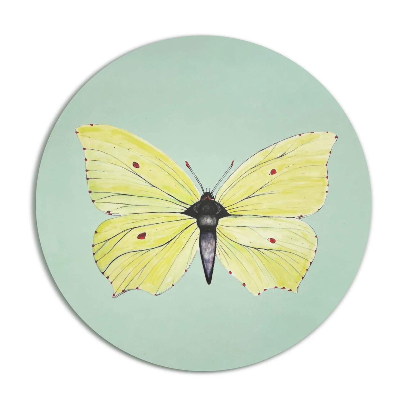 Bell Hutley Brimstone Butterfly Placemat - Yellow