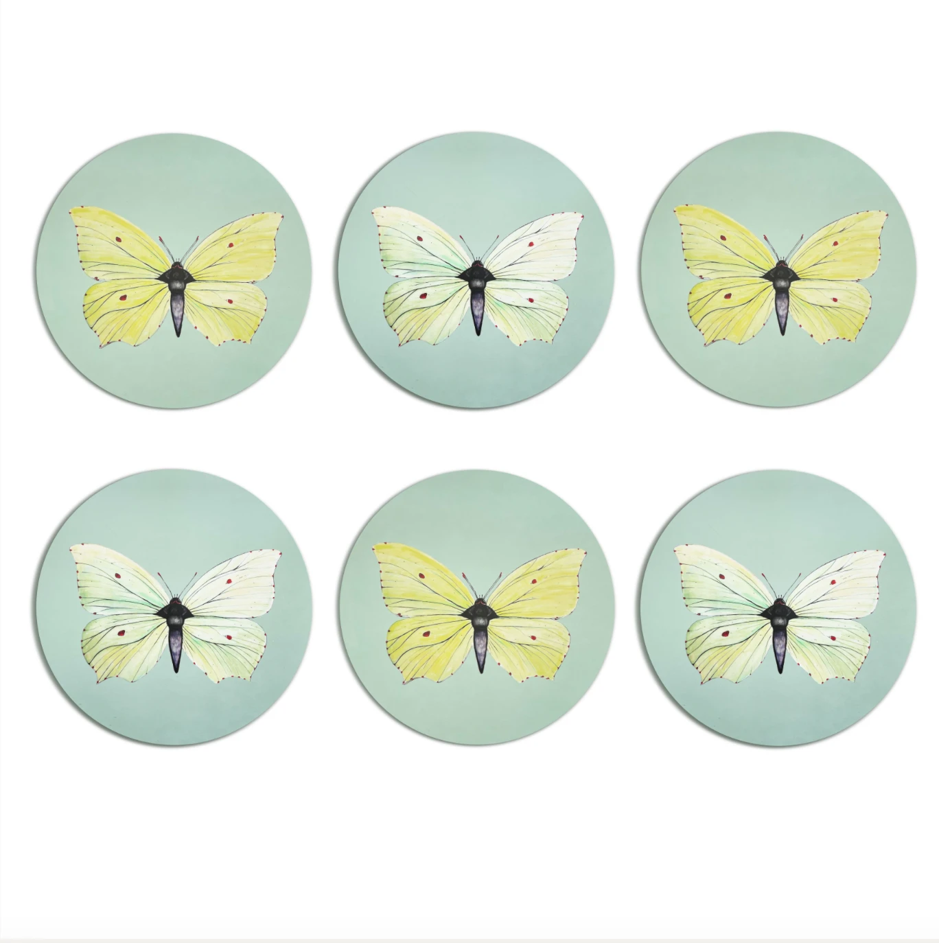 Bell Hutley Brimstone Butterfly Placemat - Yellow