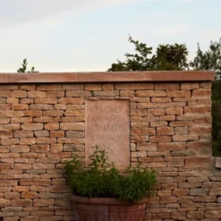 Thyme Ceramics Farmhouse Bowl With Text In Honey