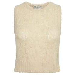 Herd Wyre Vest - Ecru Womenswear