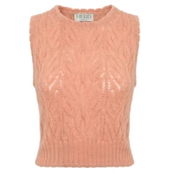 Herd Wyre Vest - Peach Womenswear
