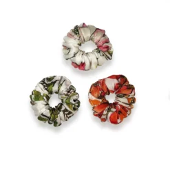 Bertioli By Thyme Silk Scrunchie In Wild Rose