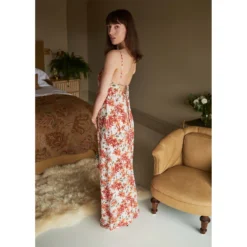 Bertioli By Thyme Silk Dress In Wild Rose