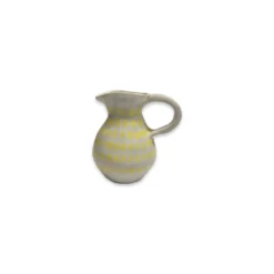 Lomito Small Slim Neck Jug With Yellow Dots