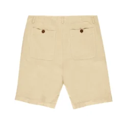 Love Brand Menswear Linen Shorts In Stone