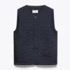 Wax London Menswear Tim Quilted Gilet - Navy