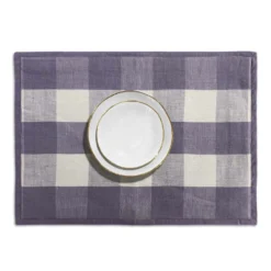 Bertioli By Thyme Mauve Check Thyme Placemat