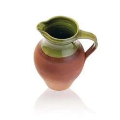 Medium Thyme Farmhouse Water Jug In Green Ceramics