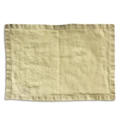 Bertioli By Thyme Table Linens French Vanilla Linen Placemat