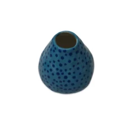 Lomito Ceramics Bud Vase With Blue Dots
