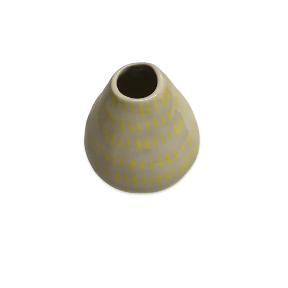 Lomito Bud Vase With Yellow Dots