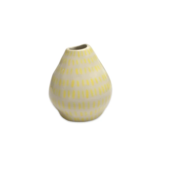 Lomito Bud Vase With Yellow Dots