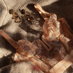 Coutille Accessories Scoop Back Bustini In Oat