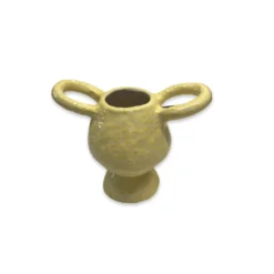 Lomito Ceramic Urn Vase - Yellow