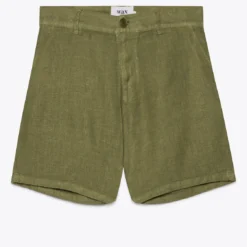 Wax London Menswear Holm Linen Shorts - Khaki