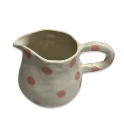 Lomito Large Jug With Pink Dots Ceramics
