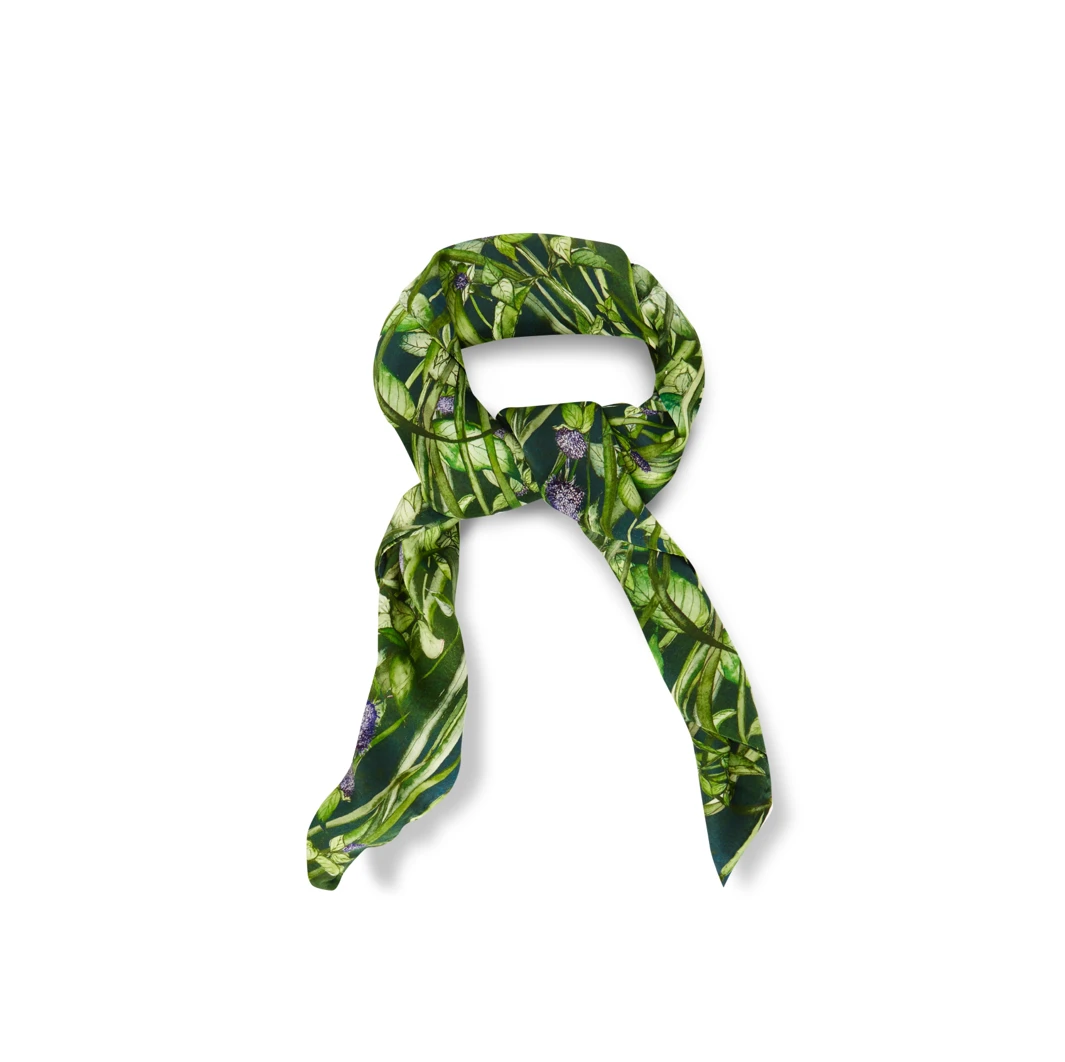 Bertioli By Thyme Silkwear Silk Scarf In Rivermint