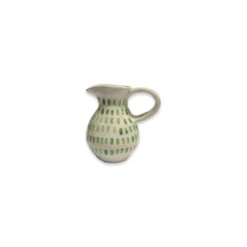 Lomito Small Slim Neck Jug With Green Dots
