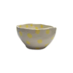Lomito Ceramic Dot Bowl - Yellow